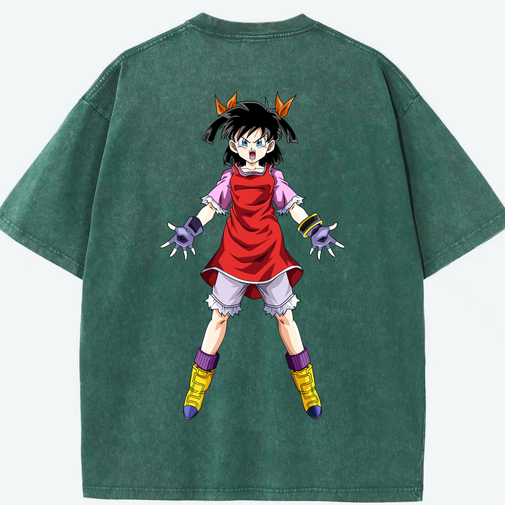 （画像用） ドラゴンボール パン DRAGON BALL Pan 綿100% ヴィンテージ風 半袖Tシャツ（背面プリント）